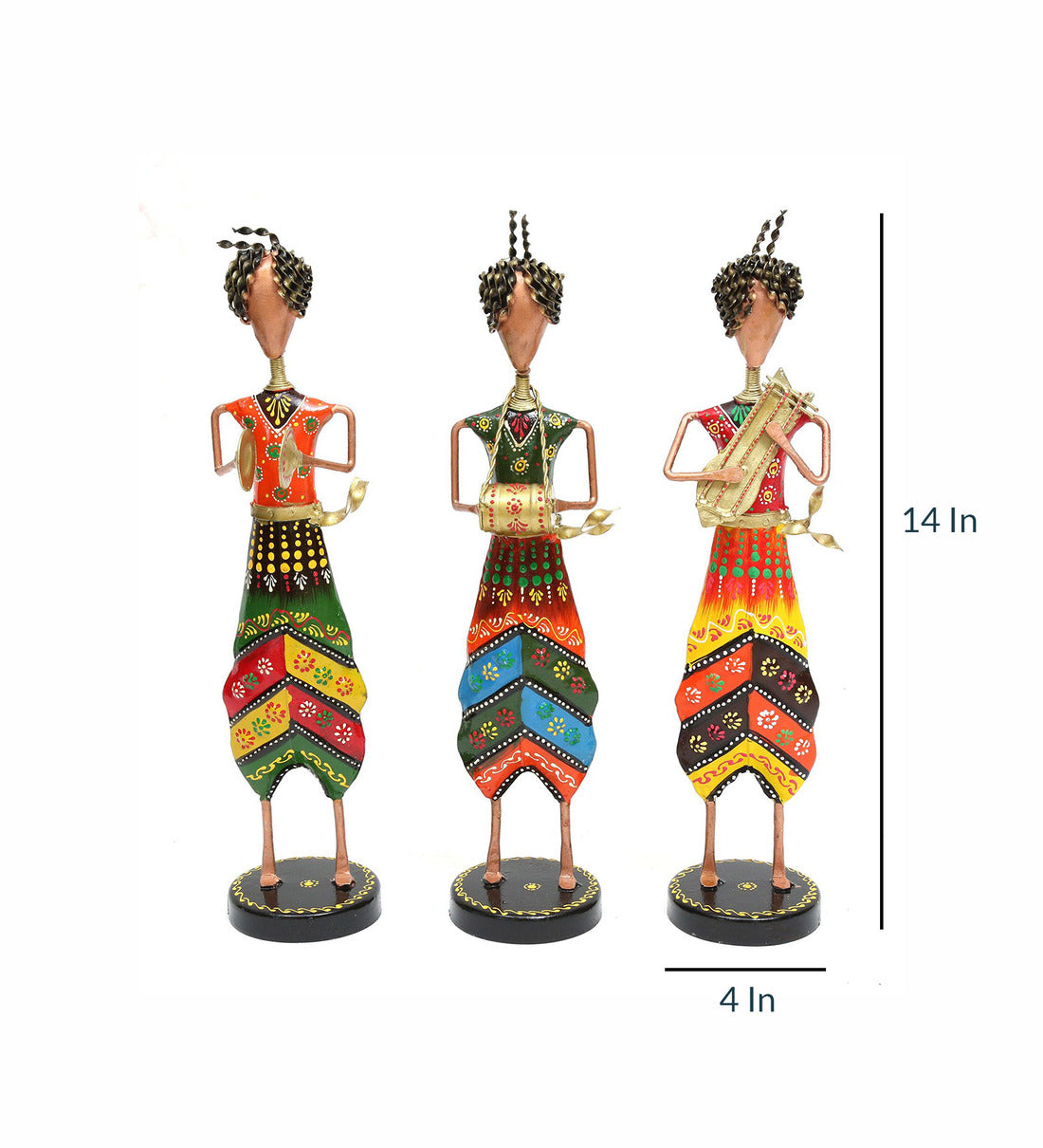 Men Human Figurine Set Of 3 table decor