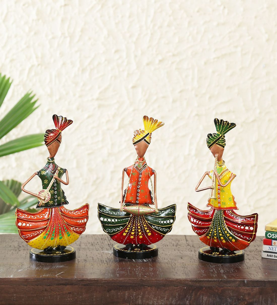 Punjabi Human Figurine Set Of 3 table decor