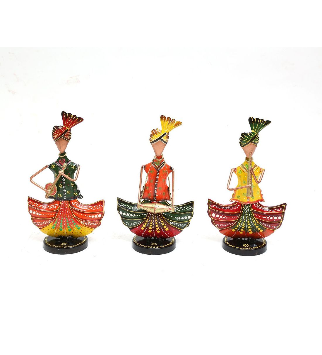 Punjabi Human Figurine Set Of 3 table decor