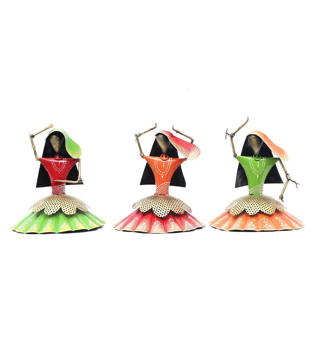 Musician Dolls Figurines Inset of 3 table decor