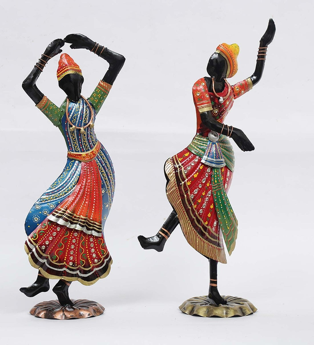 Kathak Lady Figurine Set of 2 table decor