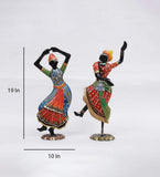 Kathak Lady Figurine Set of 2 table decor