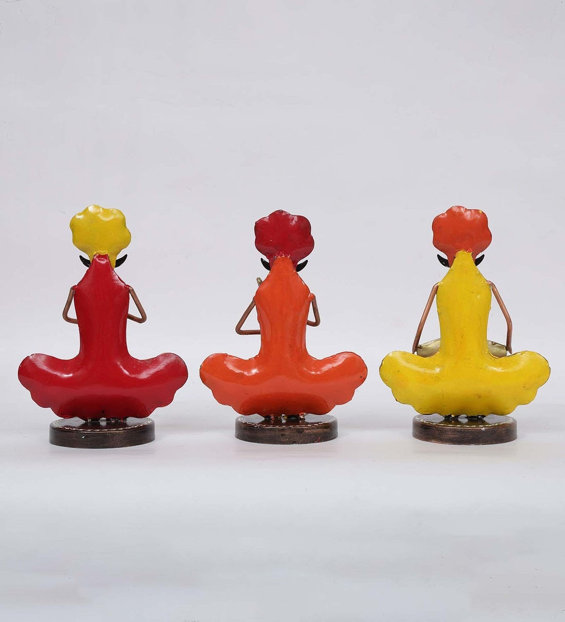 Sitting Men Mini musician  Set of 3 table decor