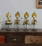 Ganesh musician set of 3 table decor
