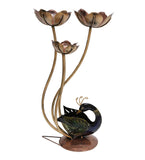 Peacock with Flower Tea Light Holder Figurine table decor