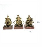 Ganesh Musical Showpiece Set Of 3 table decor