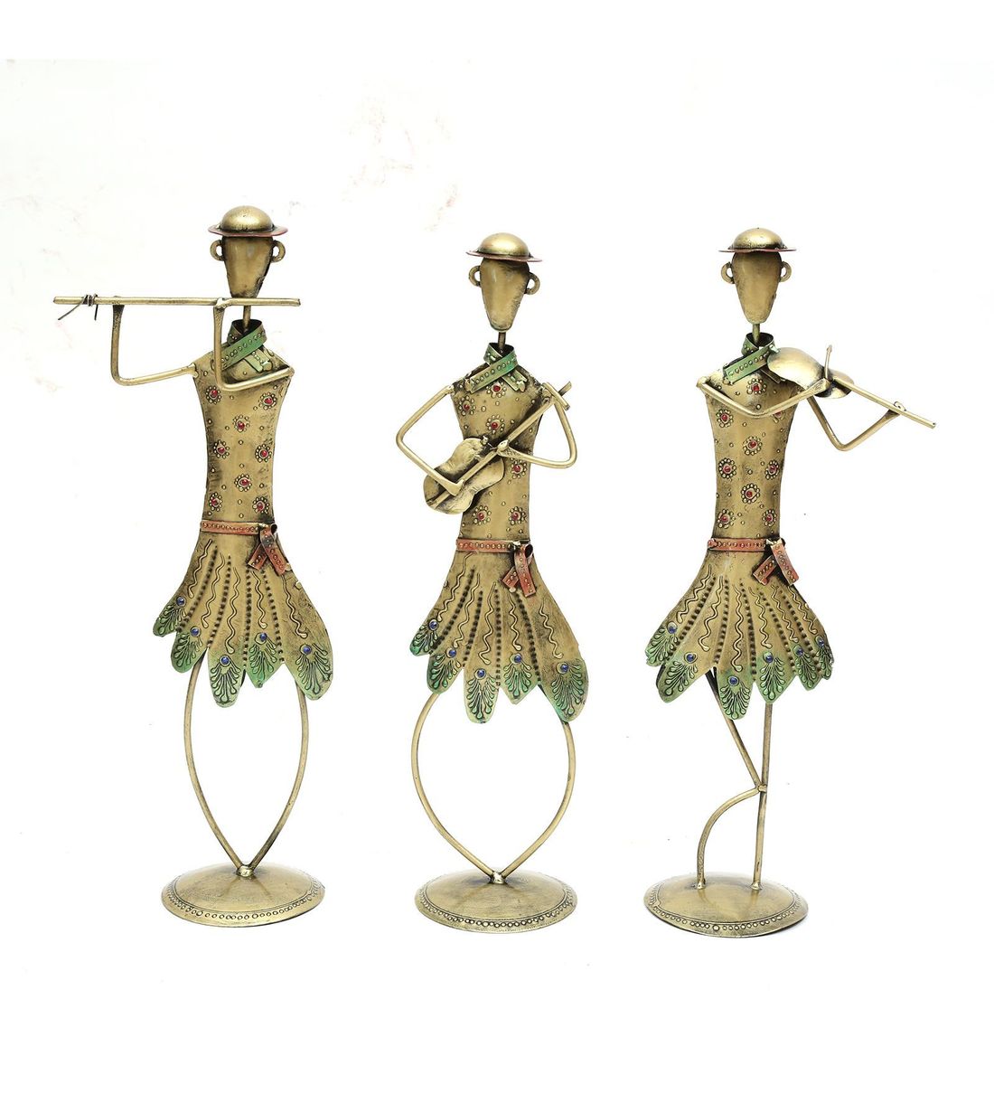 Lady Human Figurine Set Of 3 table decor