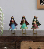 Lady Mini Human Figurine, Set of 3 table decor