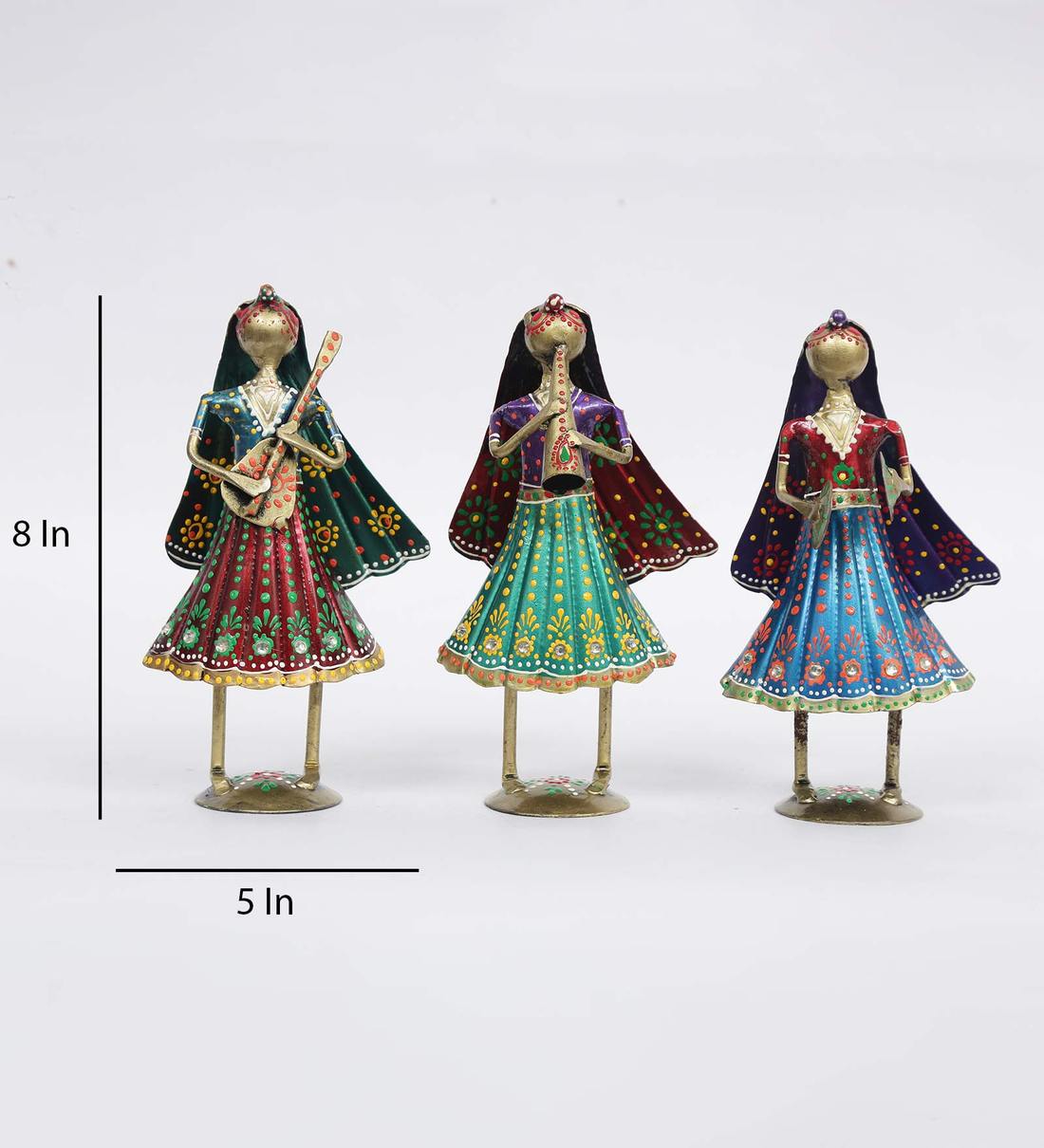 Lady Mini Human Figurine, Set of 3 table decor