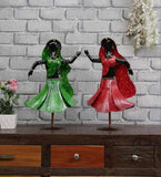 Dancing Lady Human Figurine, Set of 2 table decor