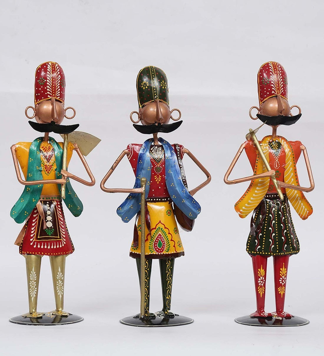 Men Farmer Human Figurine, Set of 3 table decor