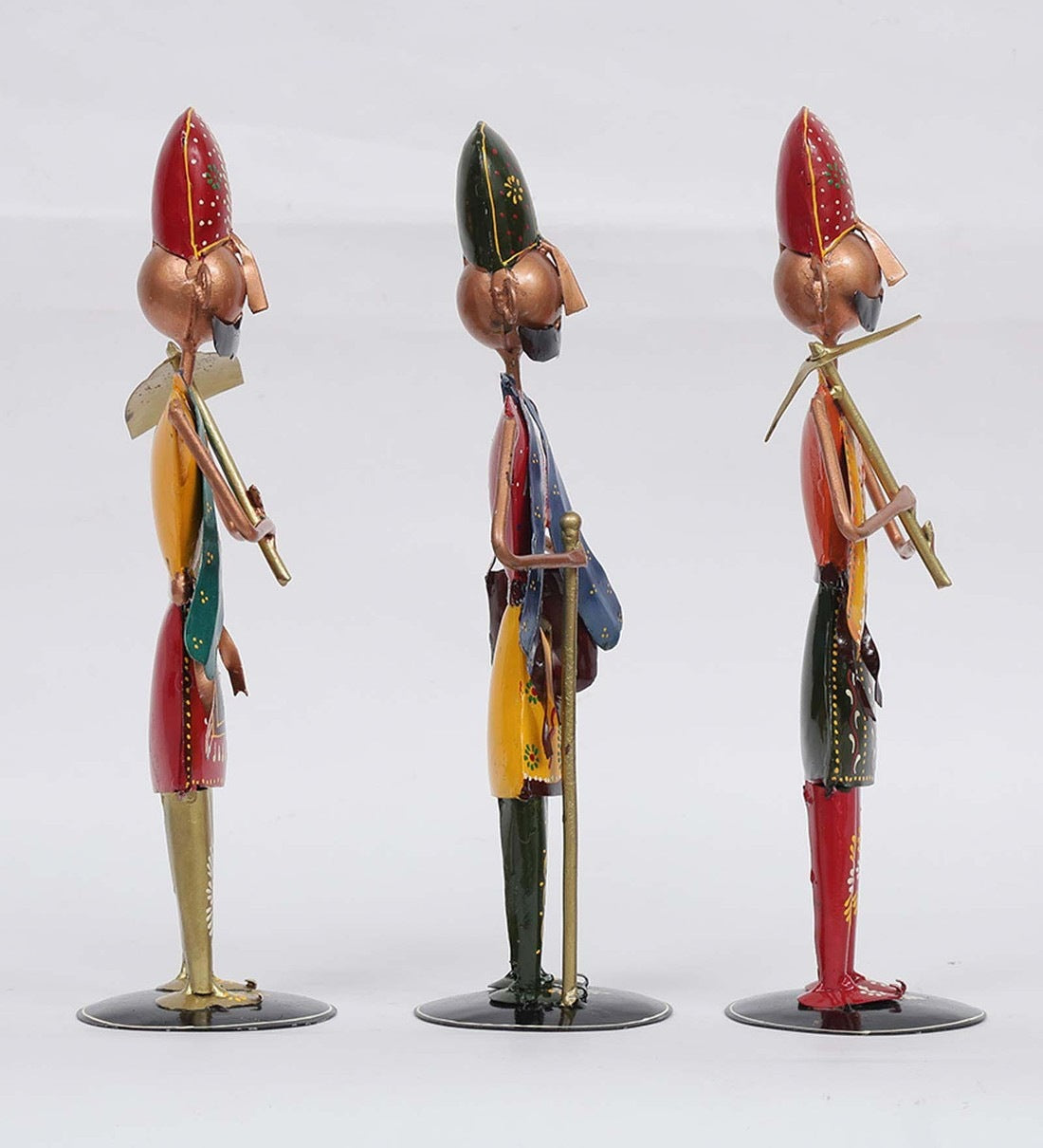 Men Farmer Human Figurine, Set of 3 table decor