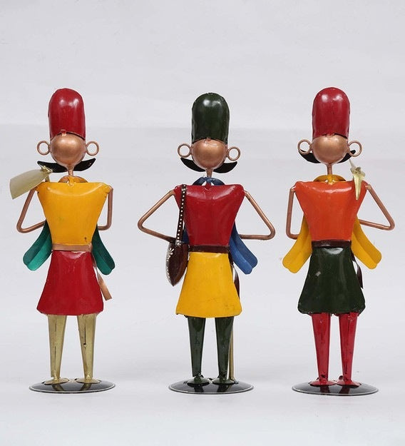 Men Farmer Human Figurine, Set of 3 table decor