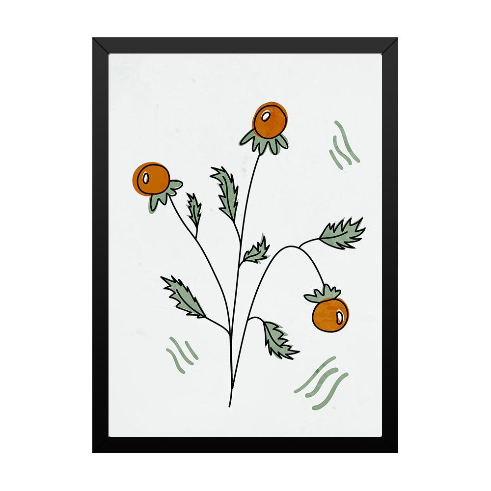 Elegant Botanical Floral Plant Photo Frame Wall Art