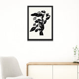Black and White Botanical Floral Photo Frame Wall Art for Home and Office Décor