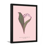 Wildflower Botanical Art Frame Painting for Wall Décor
