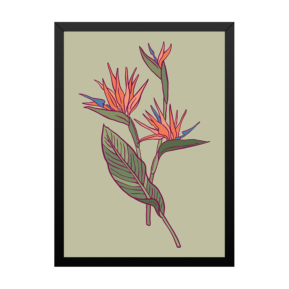 Coral Splash Fine Wall Art Framed Painting/Poster for Home and Office Décor