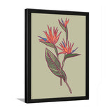 Coral Splash Fine Wall Art Framed Painting/Poster for Home and Office Décor