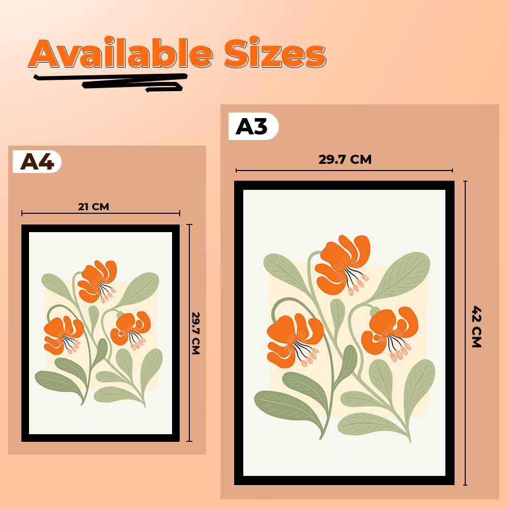 Modern Trendy Matisse Minimal Style Floral Art Print Poster Painting