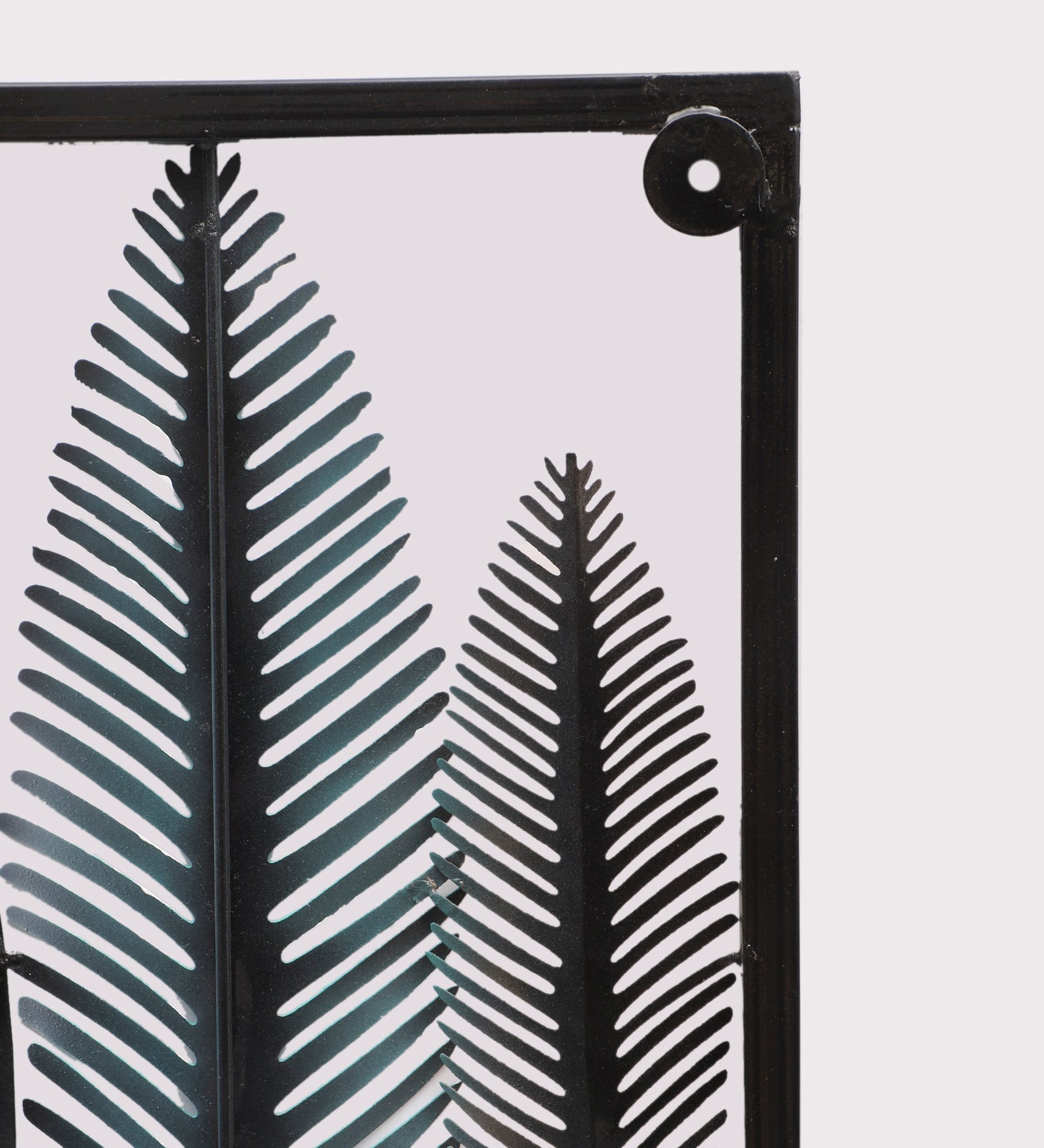 Rectangular Multicolor Etching Leaves Wall Decor