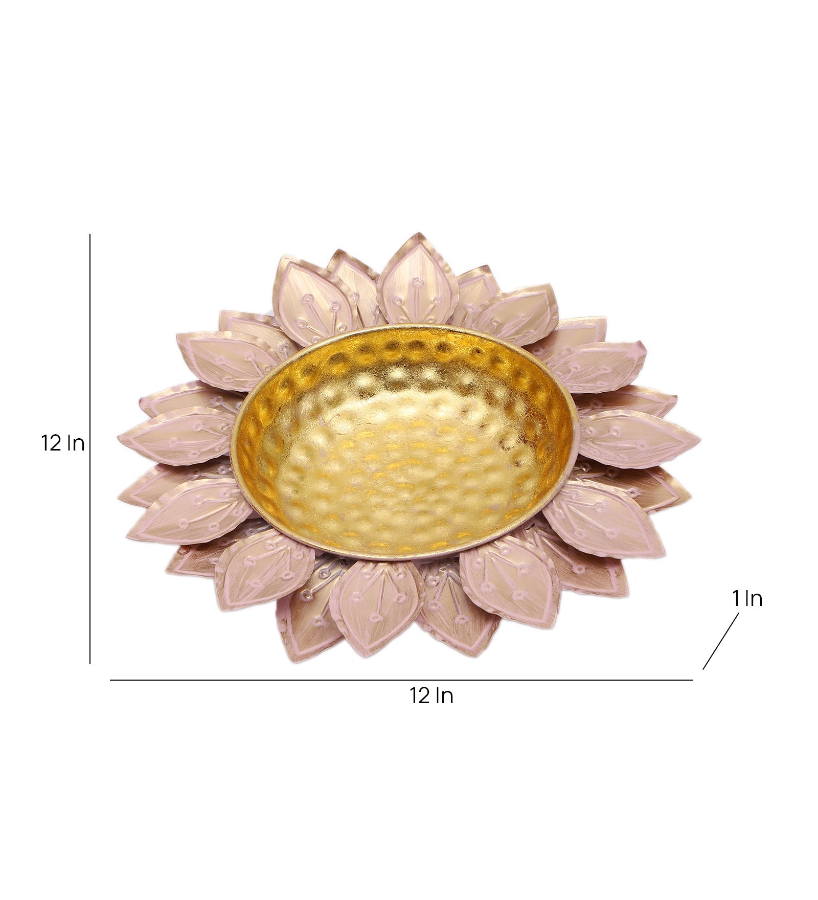 Pink Flower Cut Urli