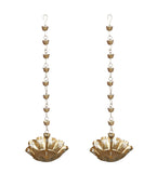 Hanging Flower Cut Urli Set of 2