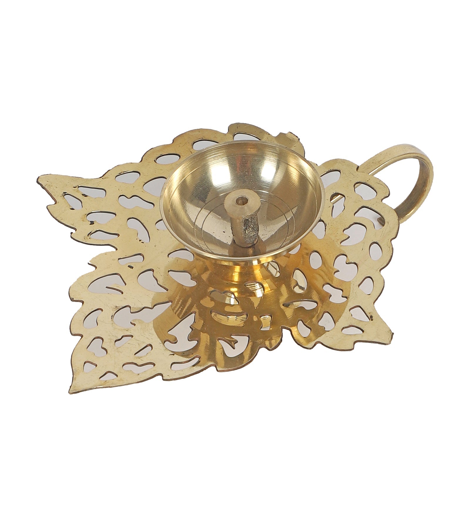Leaf Brass Dia With Handle