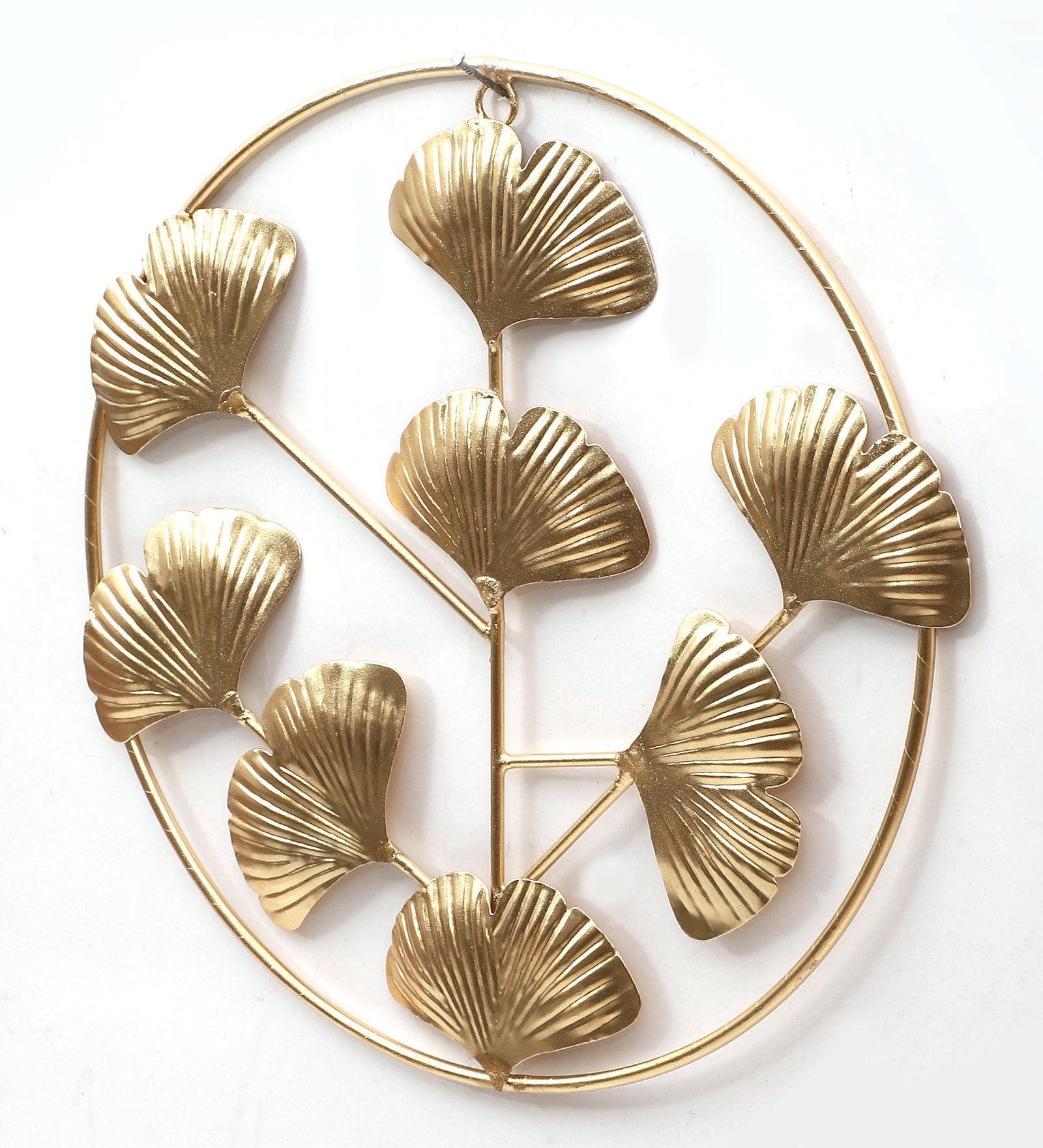 Round Small Hammer Leaf Wall Decor Set of 3