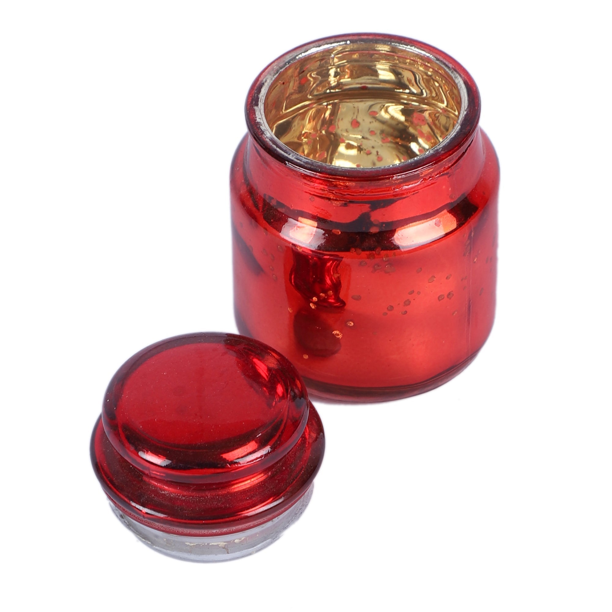 Red Glass With Jar Set of 4