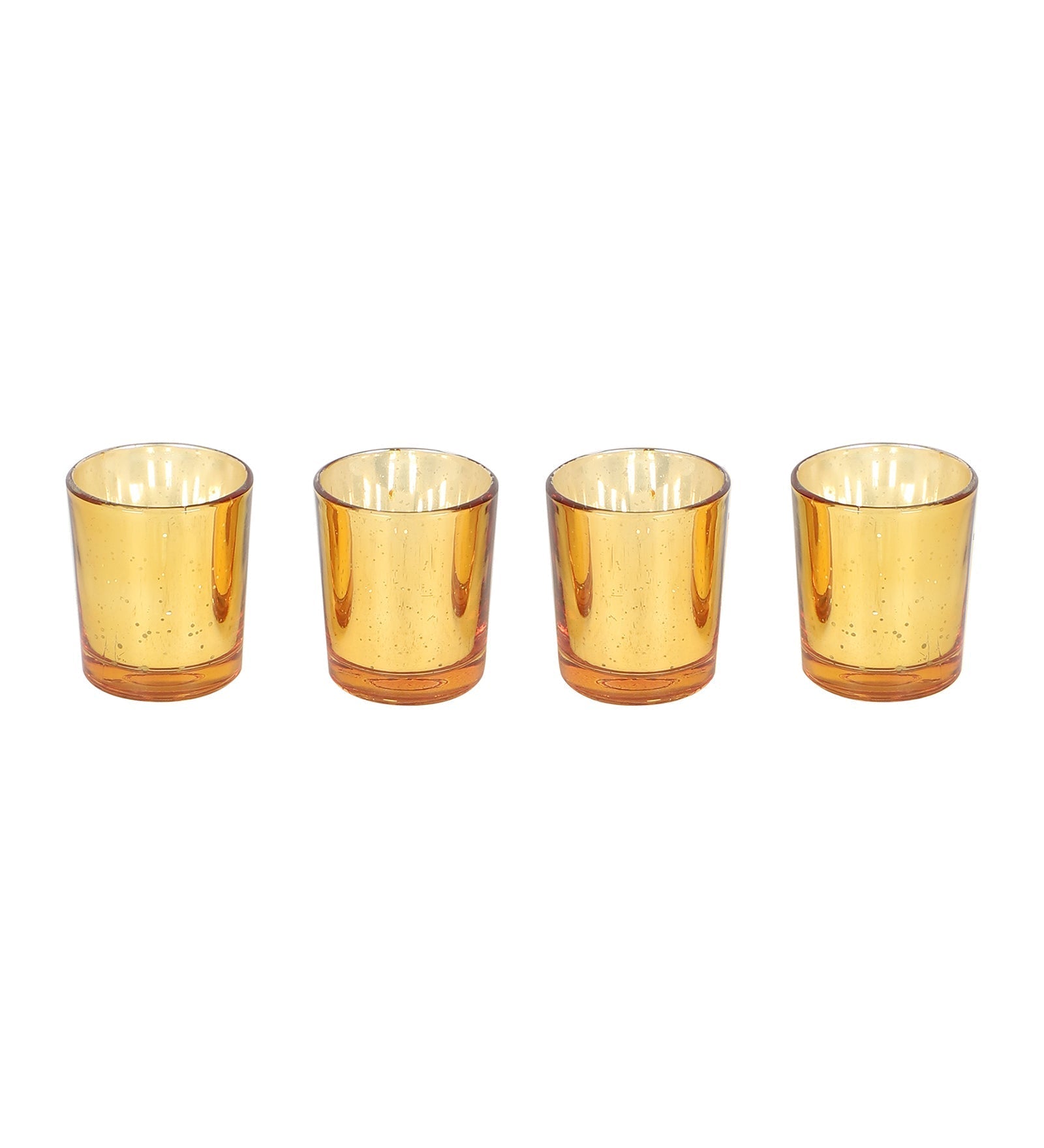 Three Layer Lotus With 4 Gold Glass Votive