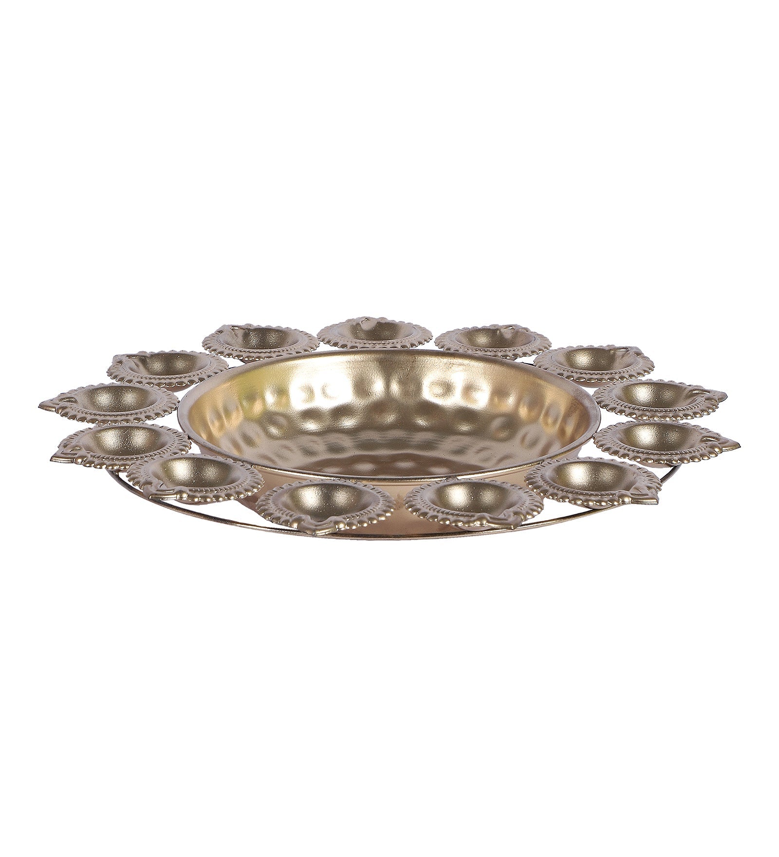 Gold Metal Dia Tealight Urli Set of 3