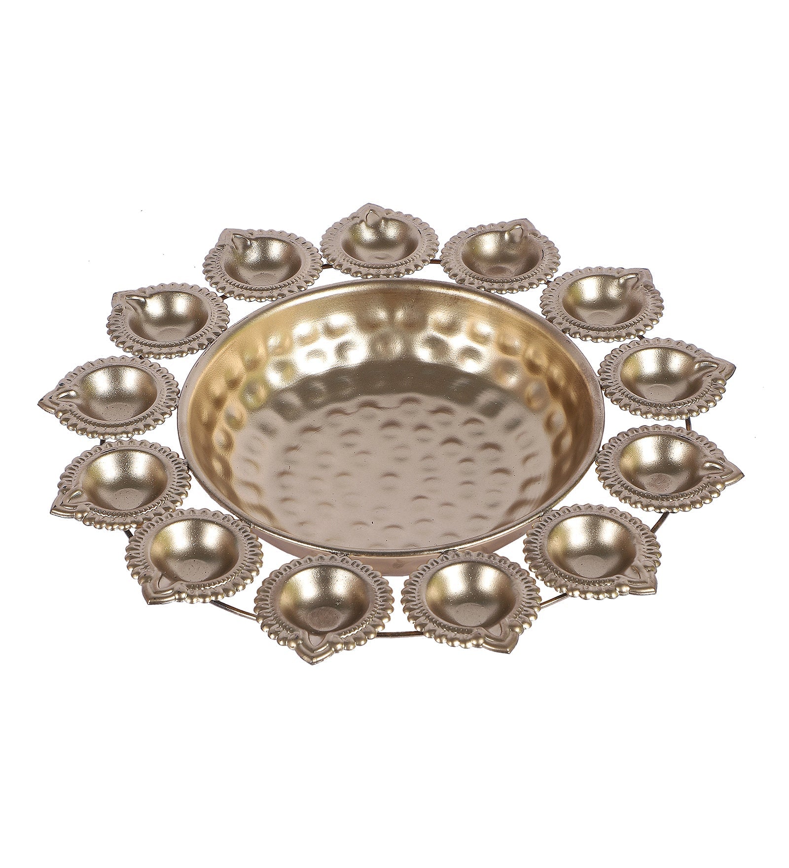 Gold Metal Dia Tealight Urli Set of 3