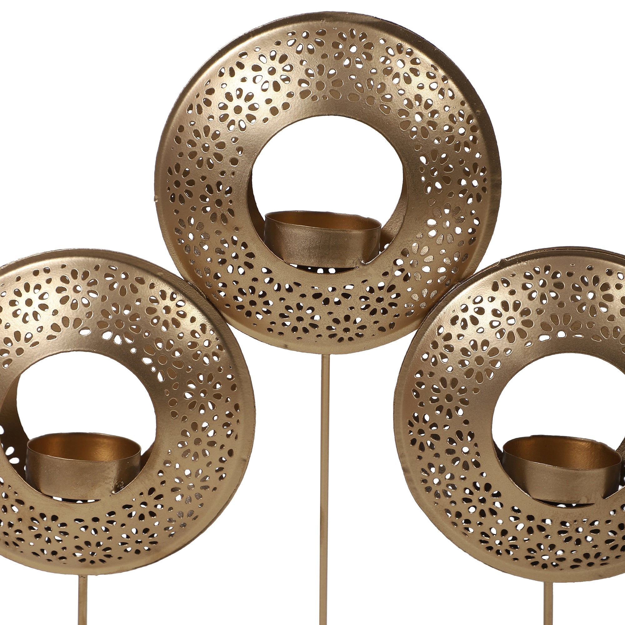 Table Round Etching Tealight Holder