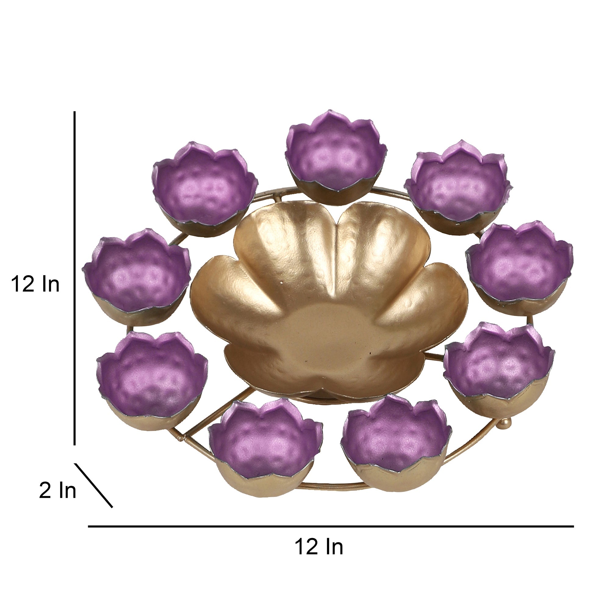 Purple & Gold Taj Urli