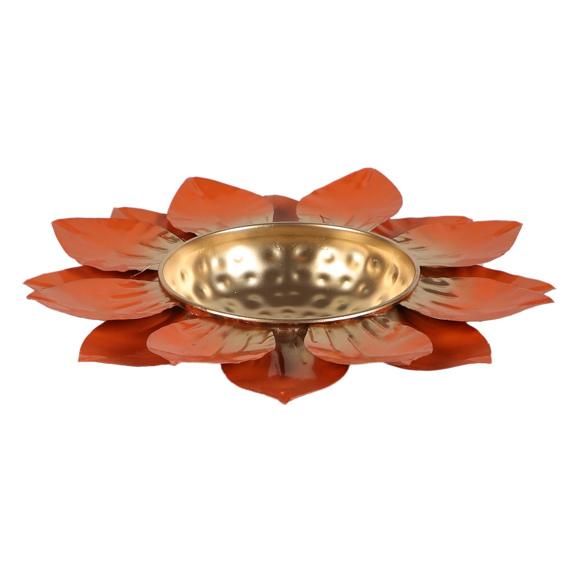 Orange & Gold FLower Urli