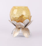 Small Glass Yellow Lotus
