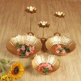 Sunflower Urli with Detachable Tealight Holder Set of 6
