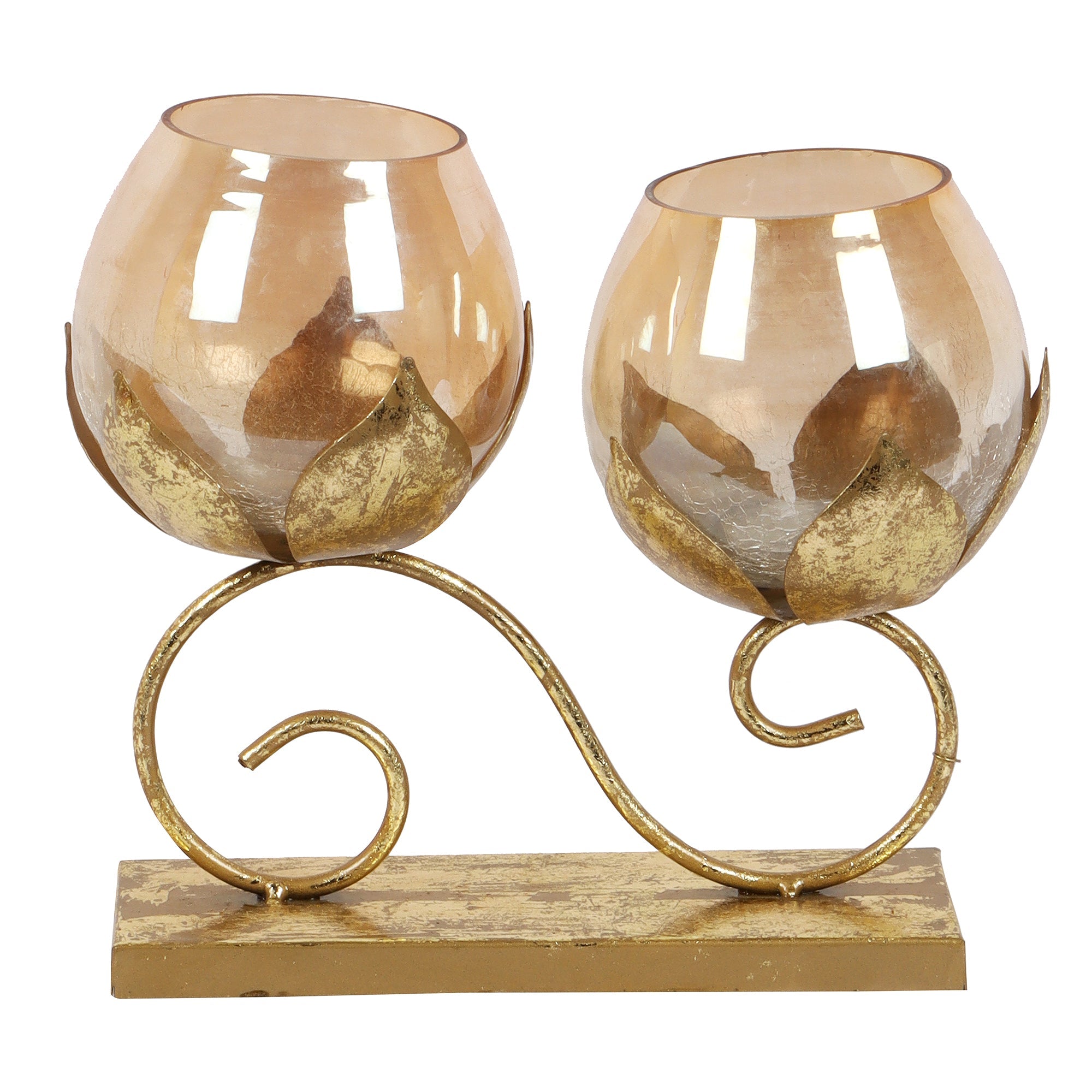 Double Lotus With Glass