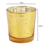 Gold Glass Votive Set of 4