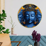 Gautam Buddha Round Wall Art Painting