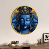 Gautam Buddha Round Wall Art Painting