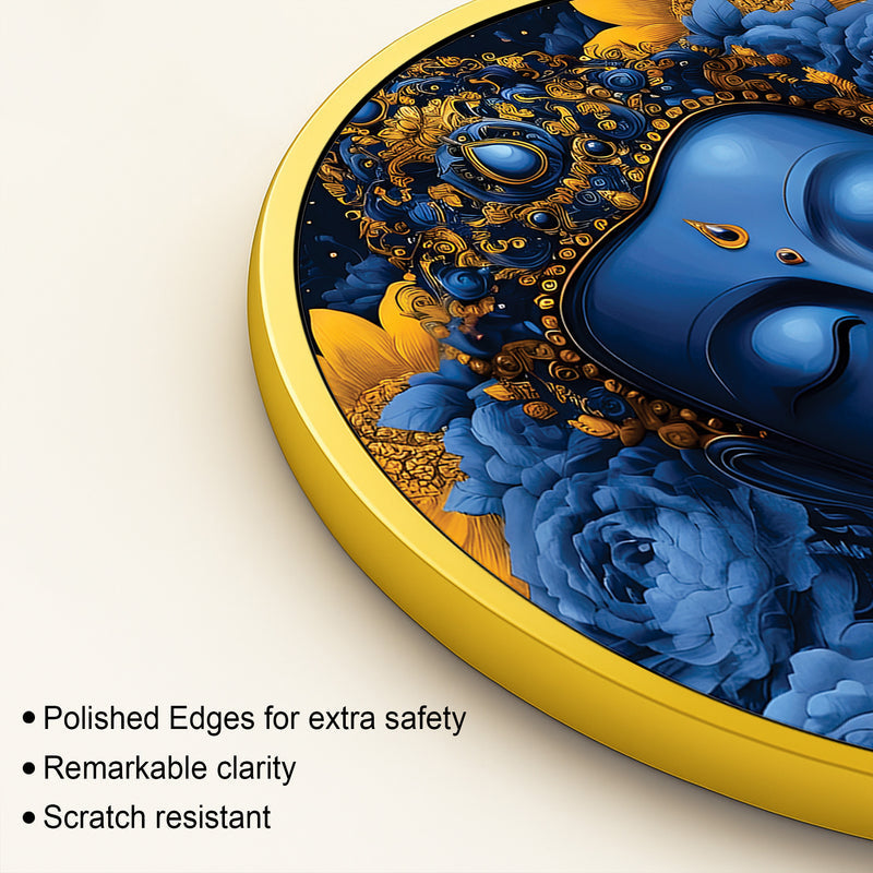 Gautam Buddha Round Wall Art Painting