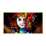 Krishna with Peacock Spiritual Canvas  Wall Painting