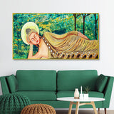 Laying Peaceful Buddha Wall Painting