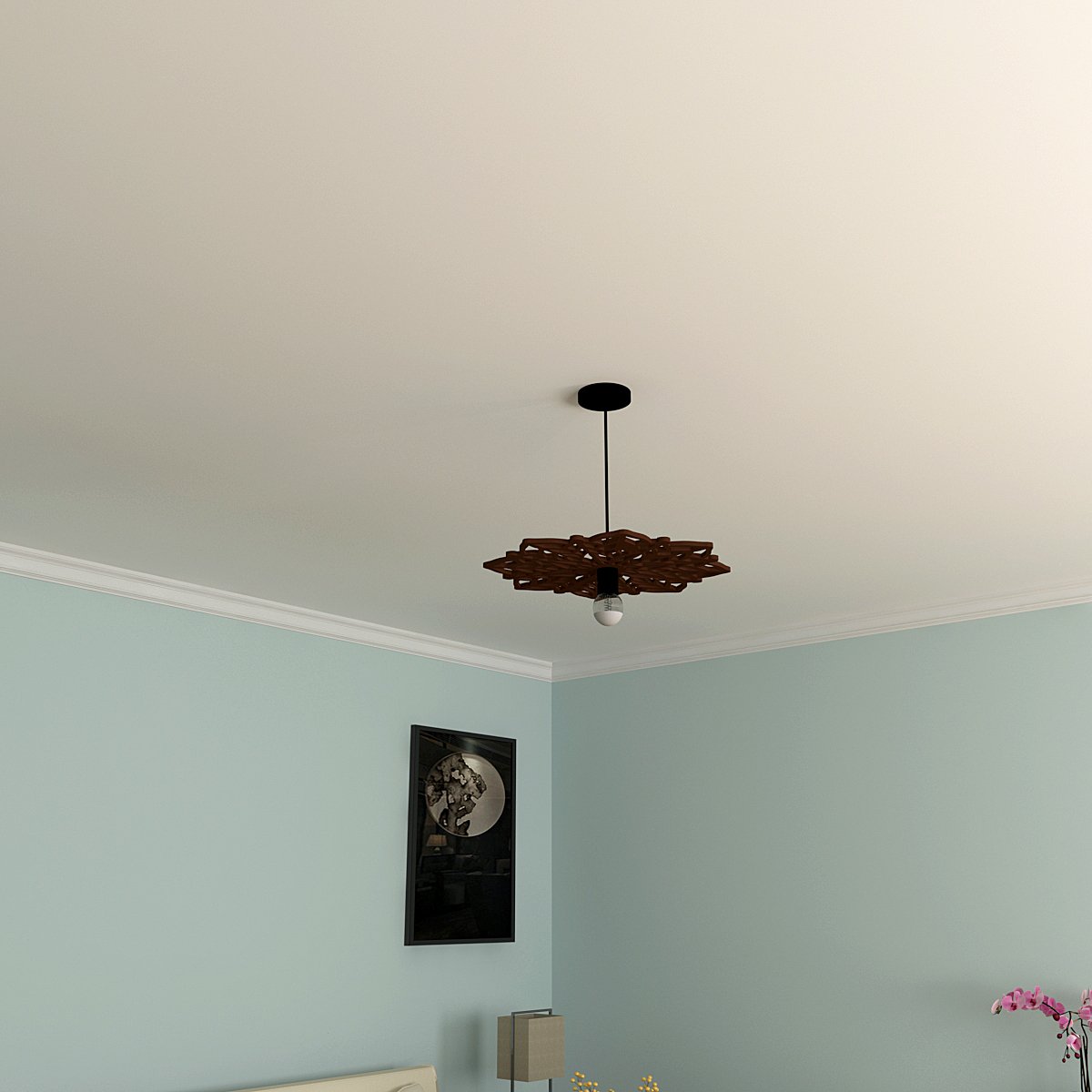 Flower Ceiling Shadow Light