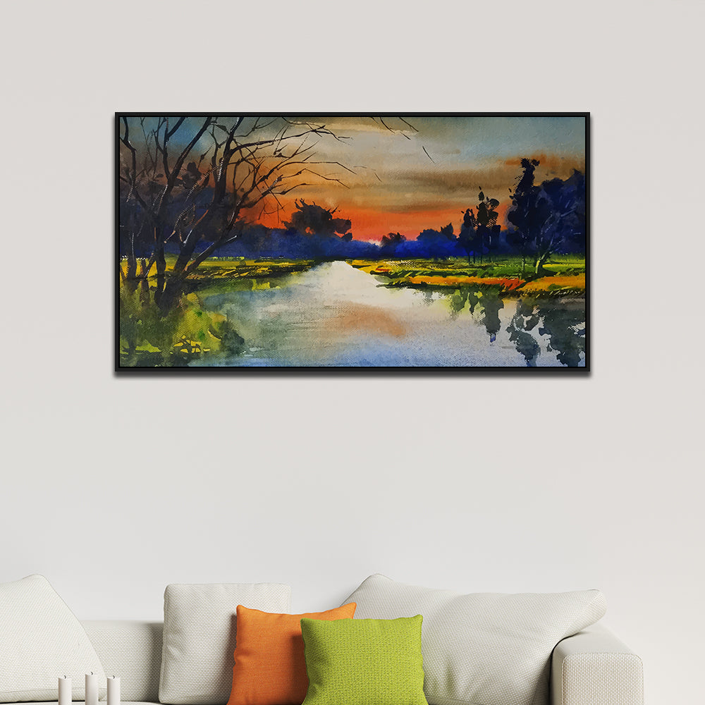 Abstract Nature Modern Landscape Canvas Wall Painting