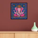 Divine Ganesha Traditional Indian Canvas Wall Painting