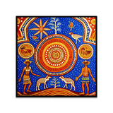 Traditional Canvas Painting of Australian ancient Aboriginal artwork