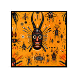 Tribal Mask Bold Abstract Tribal-Inspired Canvas Wall Painting