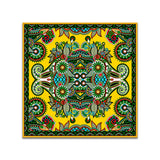 Vibrant Colorful Floral & Paisley Art Mandala-Inspired Canvas Wall Painting